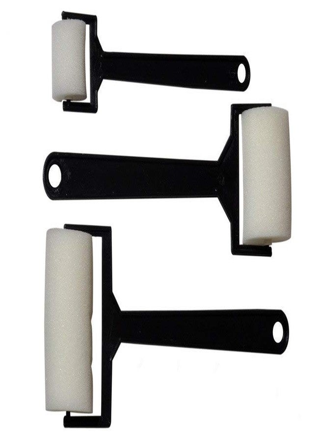 ikis 3Pcs White Sponge Paint Brushes Children Graffiti Roller Stamp Kids Painting Toy - Image 4